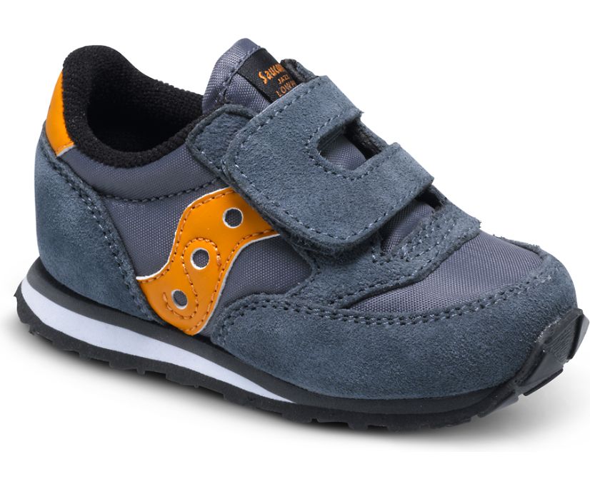 Gyerek Saucony Baby Jazz Hook & Loop Tornacipő Szürke Narancssárga | HU 578LIS